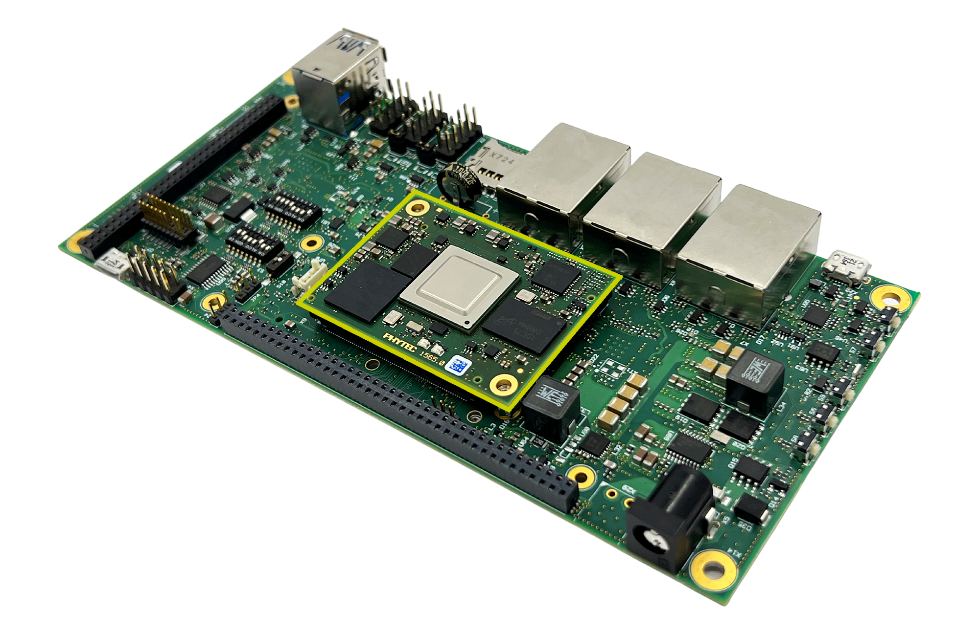 phyBOARD-AM64x-Electra_angle_som-highlight